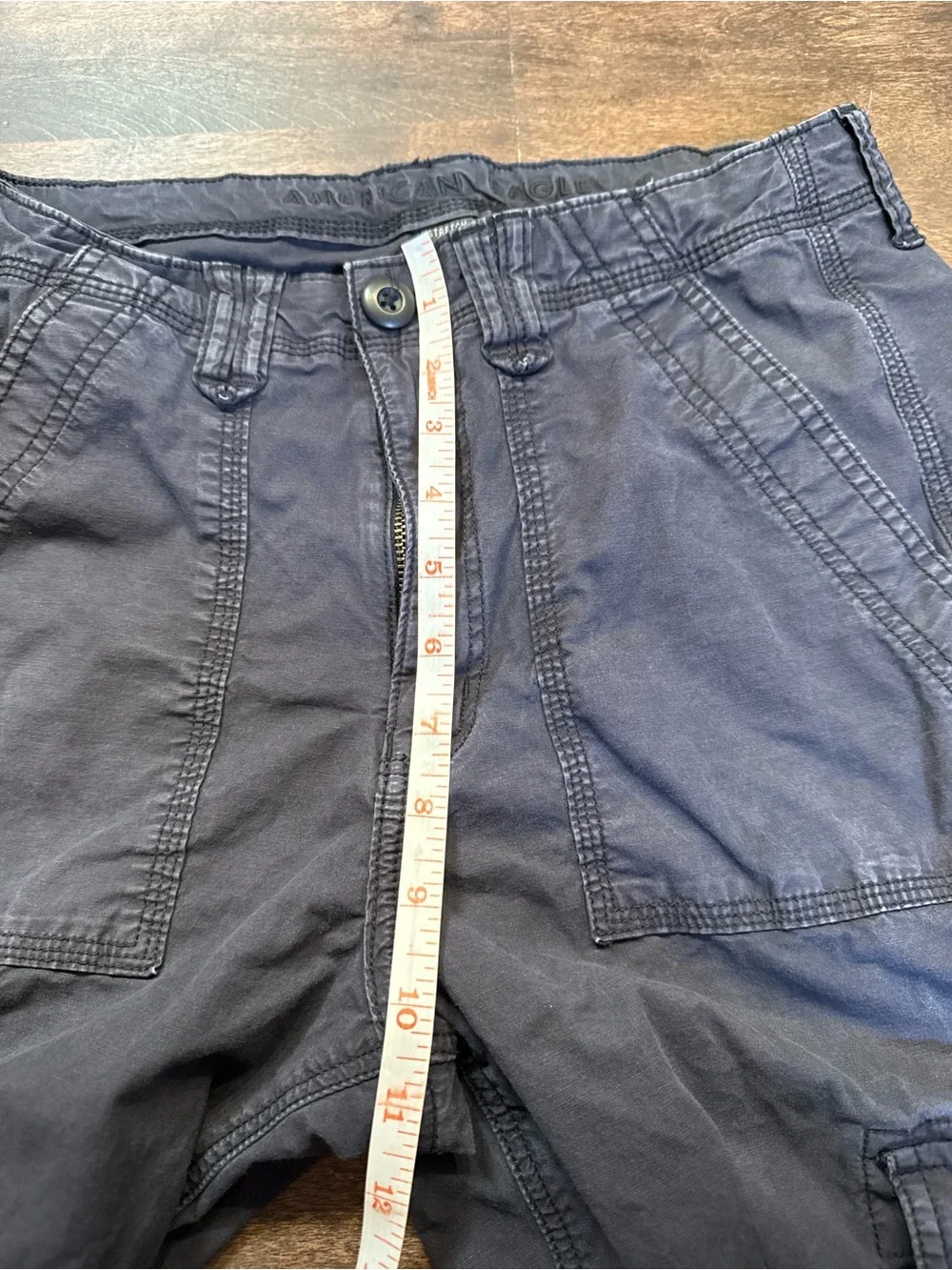 American Eagle Outfitters Black Cargo Pants with Utility Pockets - Picture 4 of 8